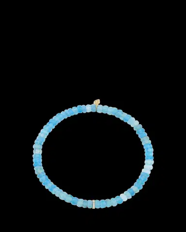 Sydney Evan 14K Diamond Cocktail Rondelle on Blue Opal Bracelet | Thumbnail 2 Sydney Evan 14K Diamond Cocktail Rondelle on Blue Opal Bracelet | Thumbnail 2
