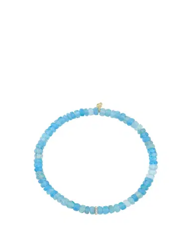 Sydney Evan 14K Diamond Cocktail Rondelle on Blue Opal Bracelet | Thumbnail 1 Sydney Evan 14K Diamond Cocktail Rondelle on Blue Opal Bracelet | Thumbnail 1