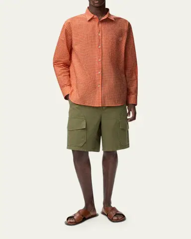 Loewe x Paula's Ibiza Men's Gingham Button-Down Shirt | Thumbnail 2 Loewe x Paula's Ibiza Men's Gingham Button-Down Shirt | Thumbnail 2