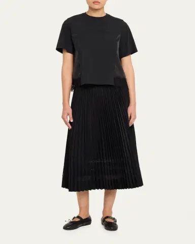 3.1 Phillip Lim Satin Lace Flounce Top | Thumbnail 2