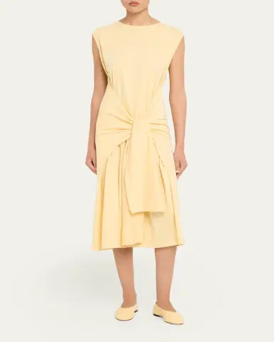 TOTEME Tie-Waist Jersey Dress | Thumbnail 2 TOTEME Tie-Waist Jersey Dress | Thumbnail 2