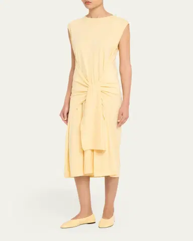 TOTEME Tie-Waist Jersey Dress | Thumbnail 4 TOTEME Tie-Waist Jersey Dress | Thumbnail 4