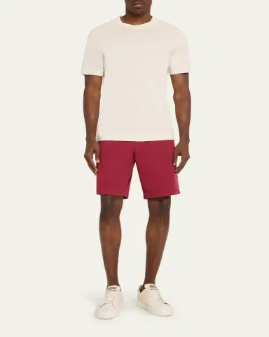 Brunello Cucinelli Men's Cotton Gabardine Garment-Dyed Bermuda Shorts | Thumbnail 2 Brunello Cucinelli Men's Cotton Gabardine Garment-Dyed Bermuda Shorts | Thumbnail 2