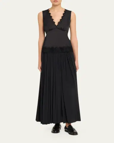 3.1 Phillip Lim Sleeveless Satin Lace Combo Top | Thumbnail 2