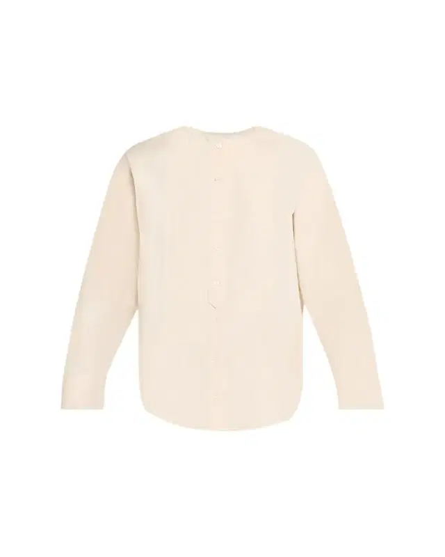 3.1 Phillip Lim Collarless Cotton Poplin Shirt