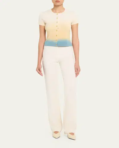 3.1 Phillip Lim Short-Sleeve Ombré Cardigan | Thumbnail 2 3.1 Phillip Lim Short-Sleeve Ombré Cardigan | Thumbnail 2