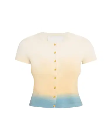 3.1 Phillip Lim Short-Sleeve Ombré Cardigan | Thumbnail 1 3.1 Phillip Lim Short-Sleeve Ombré Cardigan | Thumbnail 1