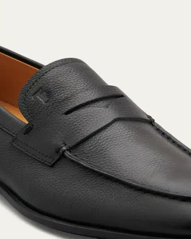 Tod's Men's Mocassino Gomma Leather Penny Loafers | Thumbnail 3