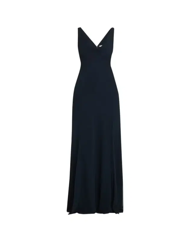 Jason Wu Collection Plunging Cowl-Neck Sleeveless Crepe Gown