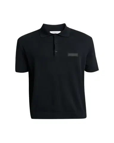 Givenchy Men's Grosgrain Logo Cotton Knit Polo Shirt | Thumbnail 1