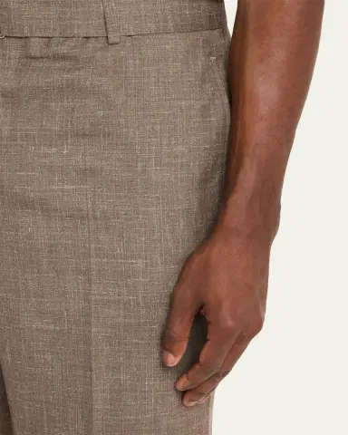 Officine Generale Hoche Wool-Linen Tailored Pants | Thumbnail 5 Officine Generale Hoche Wool-Linen Tailored Pants | Thumbnail 5