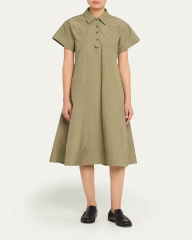 3.1 Phillip Lim Poplin Trapeze Midi Dress | Thumbnail 2 3.1 Phillip Lim Poplin Trapeze Midi Dress | Thumbnail 2