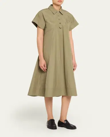 3.1 Phillip Lim Poplin Trapeze Midi Dress | Thumbnail 4 3.1 Phillip Lim Poplin Trapeze Midi Dress | Thumbnail 4