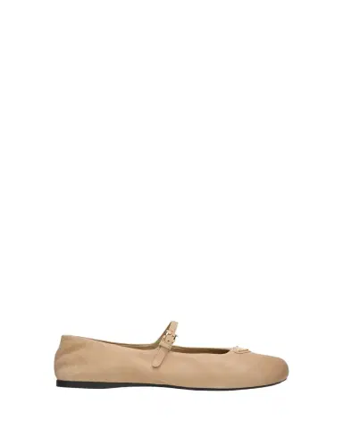 Prada Suede Mary Jane Ballerina Flats | Thumbnail 1 Prada Suede Mary Jane Ballerina Flats | Thumbnail 1