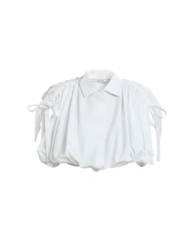 Givenchy Ruched Cotton-Poplin Crop Collared Bubble Shirt | Thumbnail 1 Givenchy Ruched Cotton-Poplin Crop Collared Bubble Shirt | Thumbnail 1