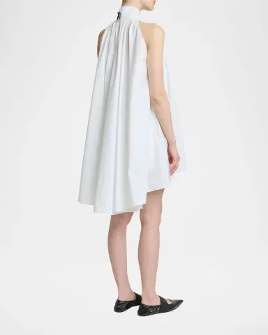 Givenchy Sleeveless Bow-Neck Pleated Poplin Mini Dress | Thumbnail 2 Givenchy Sleeveless Bow-Neck Pleated Poplin Mini Dress | Thumbnail 2