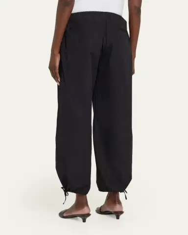 TOTEME Drawstring Cotton Balloon Pants | Thumbnail 3 TOTEME Drawstring Cotton Balloon Pants | Thumbnail 3