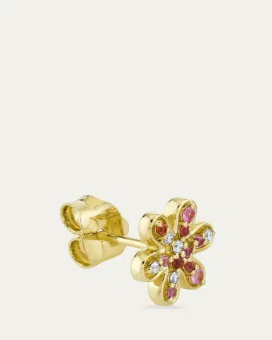 Sydney Evan 14K Daisy Cocktail Stud Earring, Single | Thumbnail 2