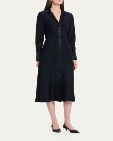 Jason Wu Collection Washed Twill Layered Midi Shirtdress | Thumbnail 4