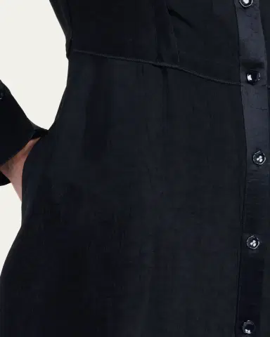 Jason Wu Collection Washed Twill Layered Midi Shirtdress | Thumbnail 5