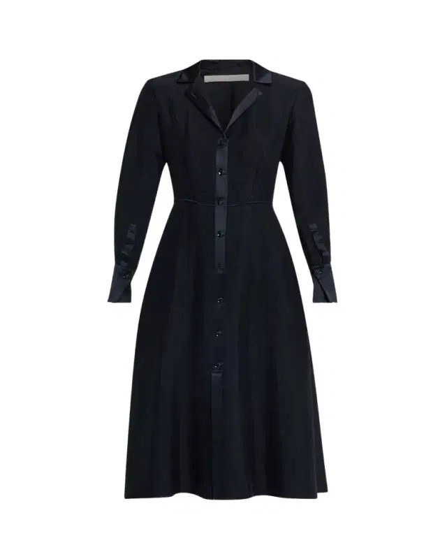 Jason Wu Collection Washed Twill Layered Midi Shirtdress