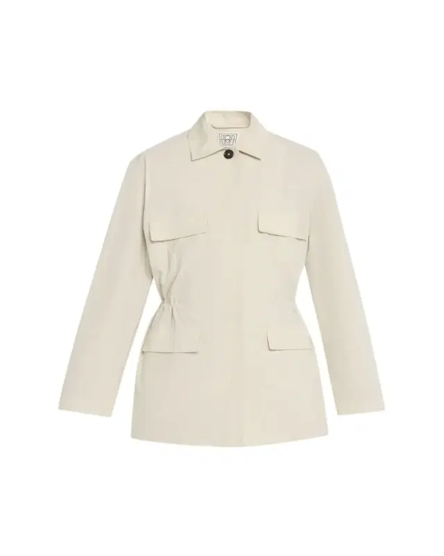 Collared Drawstring Jacket