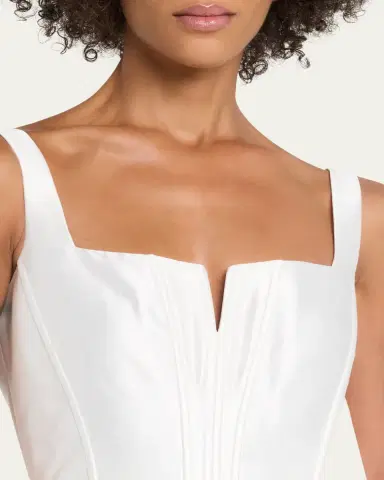 Self-Portrait Taffeta Mini Dress | Thumbnail 5 Self-Portrait Taffeta Mini Dress | Thumbnail 5
