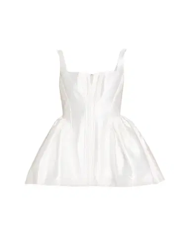 Self-Portrait Taffeta Mini Dress | Thumbnail 1 Self-Portrait Taffeta Mini Dress | Thumbnail 1