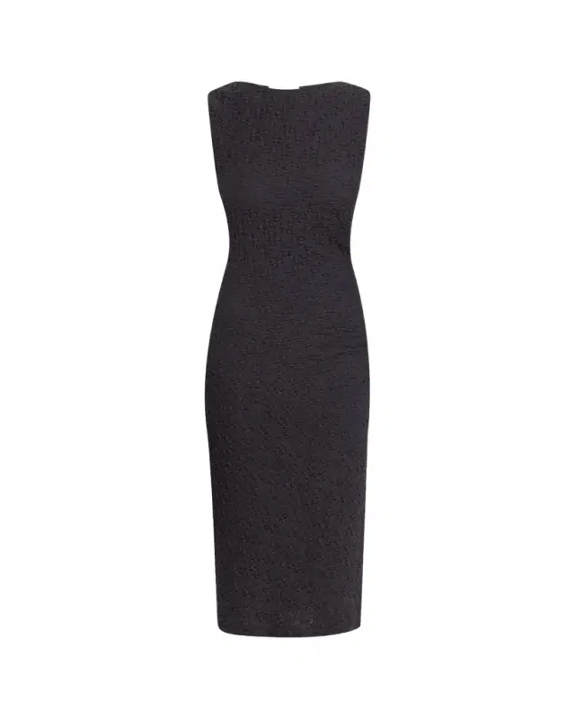 Vince Sleeveless Gathered-Waist Dress
