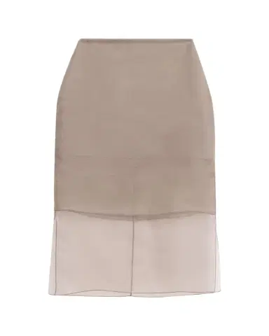 Brandon Maxwell Brett Layered Silk Organza Midi Pencil Skirt | Thumbnail 1 Brandon Maxwell Brett Layered Silk Organza Midi Pencil Skirt | Thumbnail 1