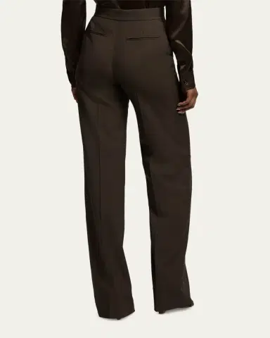 Ralph Lauren Collection Tropical Wool Straight Trousers | Thumbnail 3