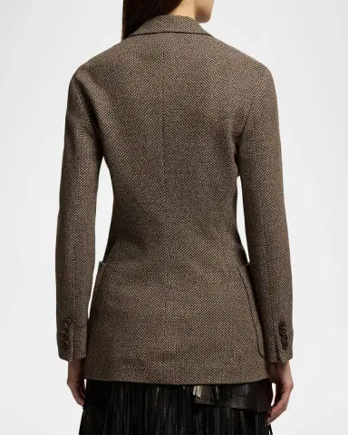 Ralph Lauren Collection Hailey Broken-Twill Jersey Jacket | Thumbnail 2 Ralph Lauren Collection Hailey Broken-Twill Jersey Jacket | Thumbnail 2