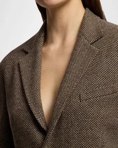 Ralph Lauren Collection Hailey Broken-Twill Jersey Jacket | Thumbnail 4 Ralph Lauren Collection Hailey Broken-Twill Jersey Jacket | Thumbnail 4