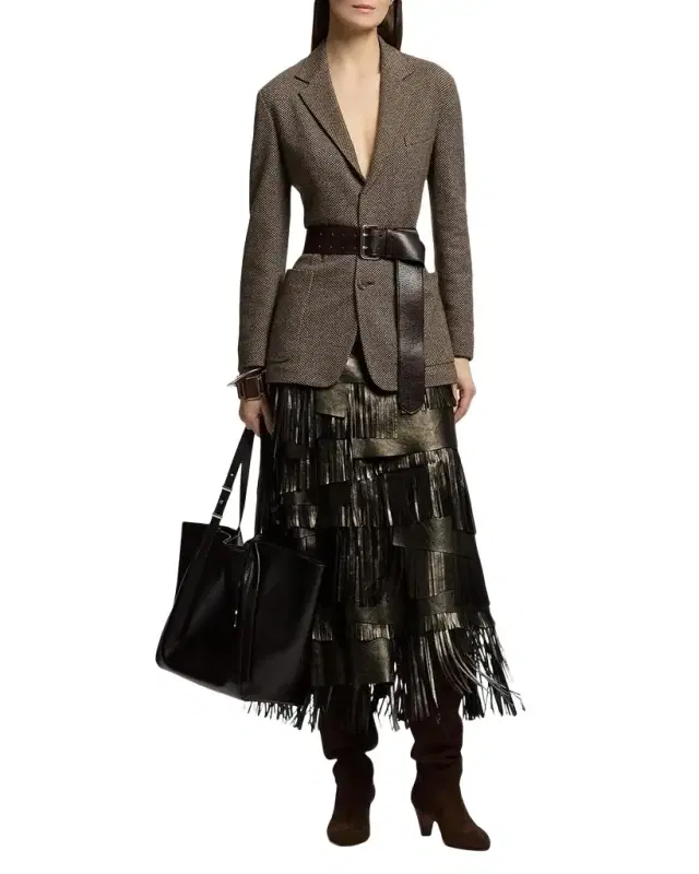 Ralph Lauren Collection Hailey Broken-Twill Jersey Jacket