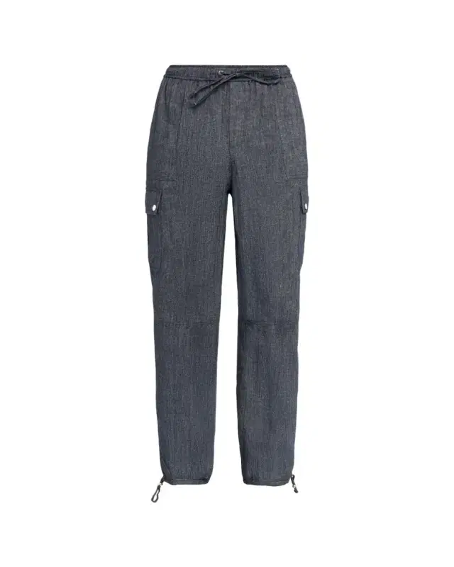 Crislin Linen-Blend Drawstring Cargo Pants