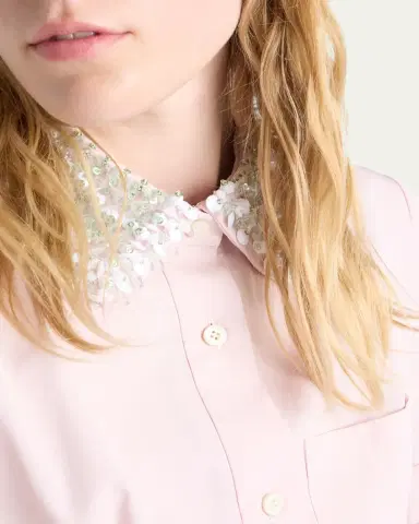 Prada Embroidered Poplin Shirtdress | Thumbnail 4
