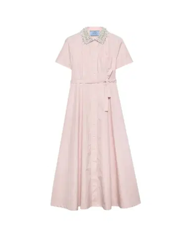 Prada Embroidered Poplin Shirtdress | Thumbnail 1