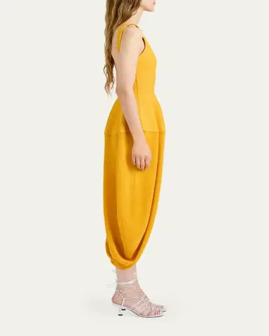 Proenza Schouler Sukki Sleeveless Draped Cocoon Midi Dress | Thumbnail 6 Proenza Schouler Sukki Sleeveless Draped Cocoon Midi Dress | Thumbnail 6