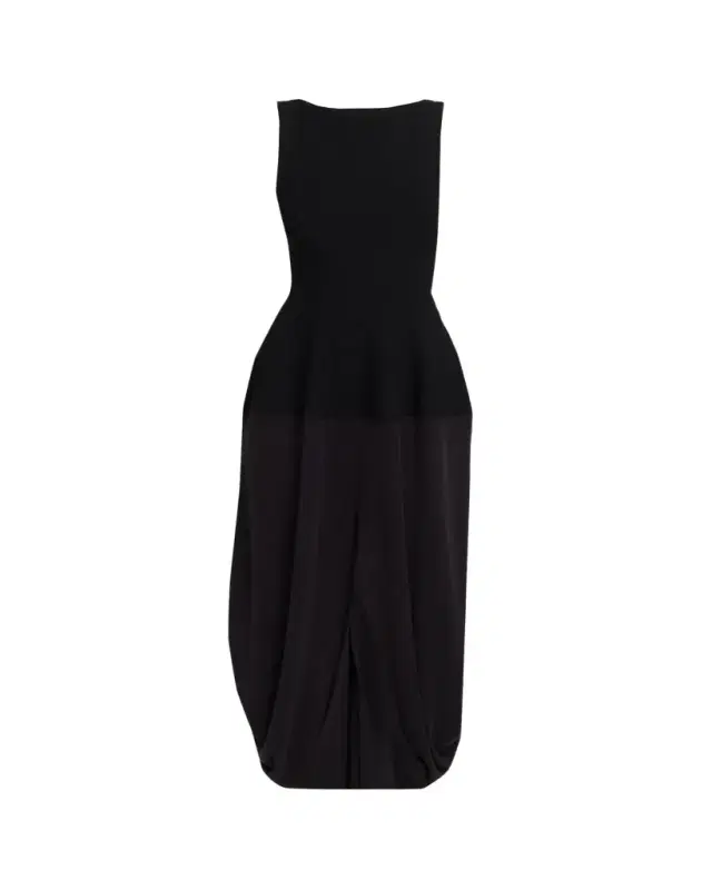 Proenza Schouler Sukki Sleeveless Draped Cocoon Midi Dress
