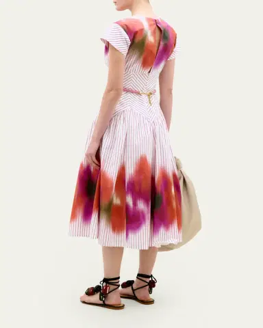 Silvia Tcherassi Antia Belted Midi Dress | Thumbnail 3 Silvia Tcherassi Antia Belted Midi Dress | Thumbnail 3