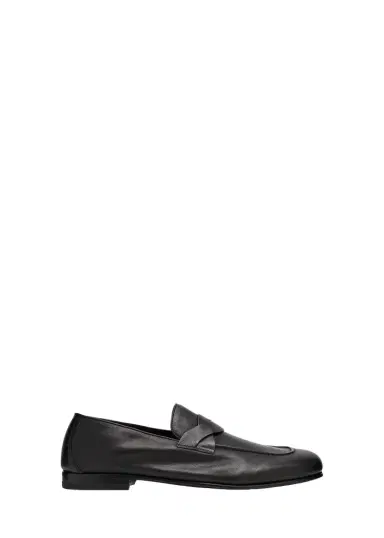 Tom Ford Men's Gigi Leather Twisted-Band Penny Loafers | Thumbnail 1