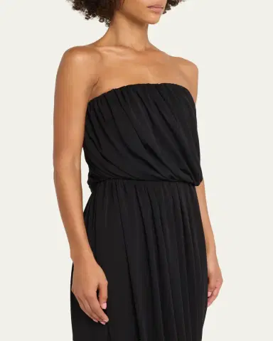 Cinq à Sept Calden Draped Strapless Top | Thumbnail 4 Cinq à Sept Calden Draped Strapless Top | Thumbnail 4
