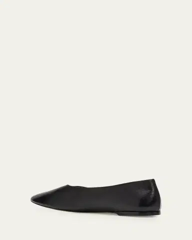 TOTEME Slip Nappa Leather Ballerina Flats | Thumbnail 4