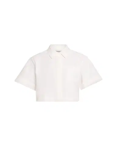 Simkhai Ryett Short-Sleeve Cropped Shirt | Thumbnail 1 Simkhai Ryett Short-Sleeve Cropped Shirt | Thumbnail 1
