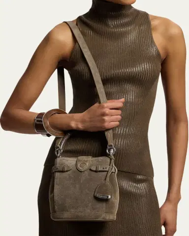 Ralph Lauren Collection The Ralph Suede Bucket Bag | Thumbnail 2