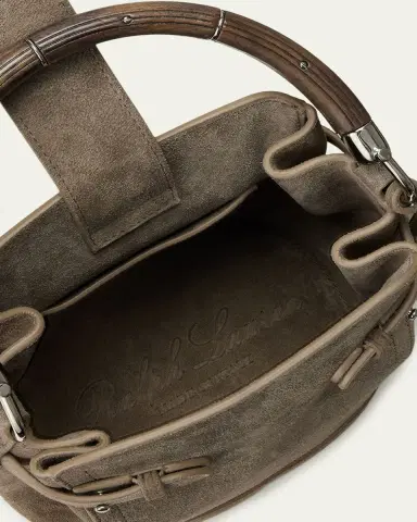 Ralph Lauren Collection The Ralph Suede Bucket Bag | Thumbnail 3