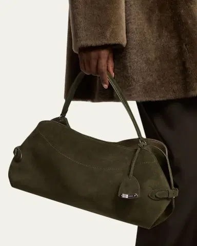 Ralph Lauren Collection The Ralph Calf-Suede Top-Handle Bag | Thumbnail 2