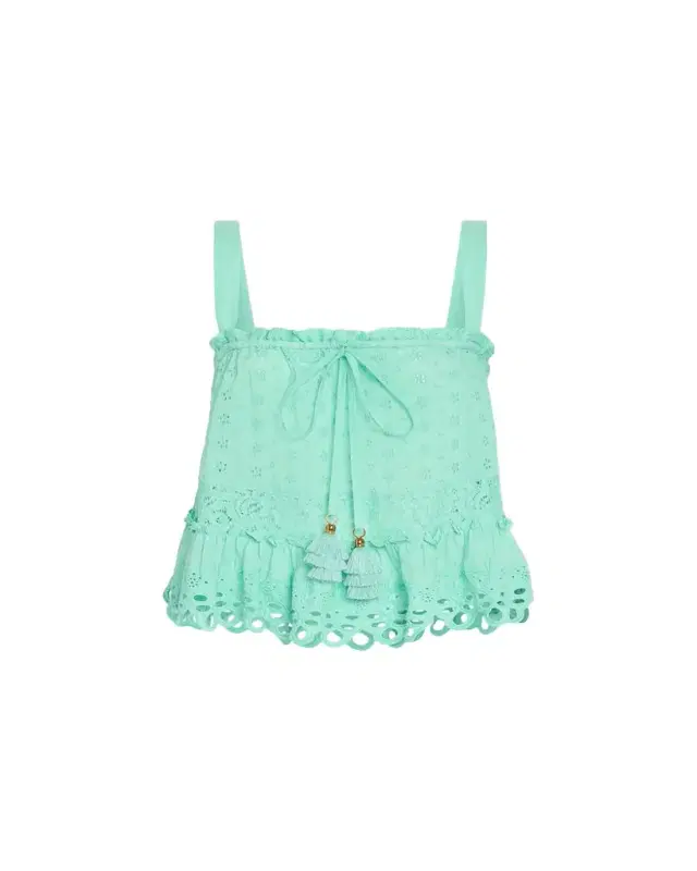 Ramy Brook Amina Eyelet Tank Top
