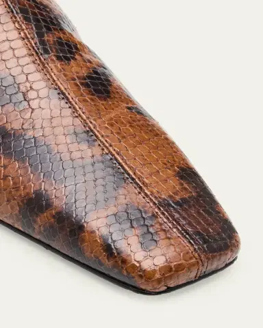 Proenza Schouler Trap Snake-Embossed Leather Ankle Boots | Thumbnail 3