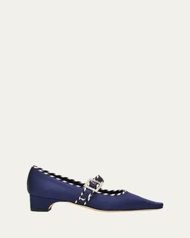 Manolo Blahnik 30mm Zaera Satin Mary Jane Pumps | Thumbnail 4